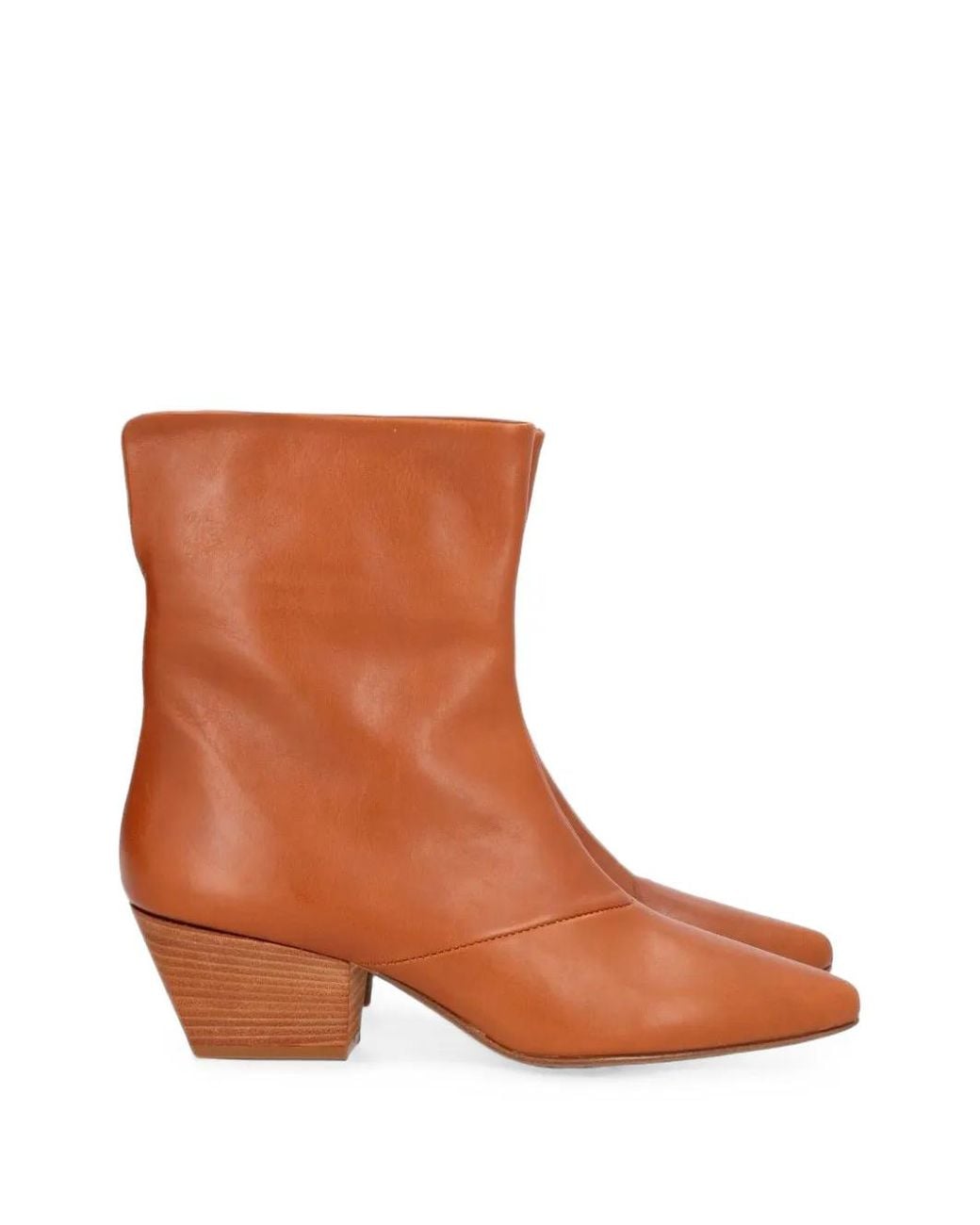 Forte_forte Brown Pointed-Toe Ankle Boots