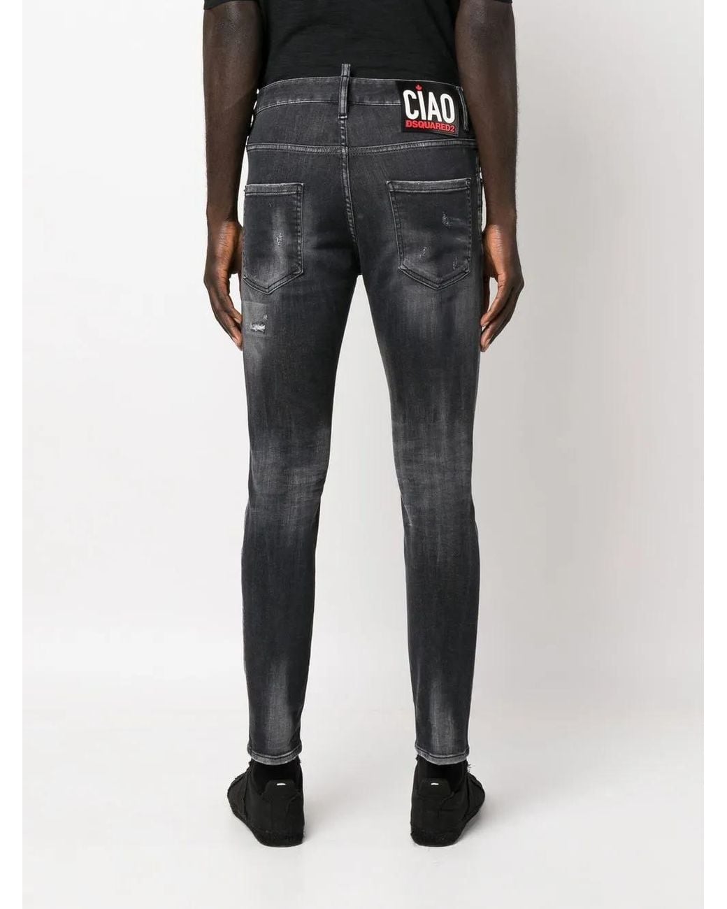DSquared² Blue Faded Slim Leg Jeans for men
