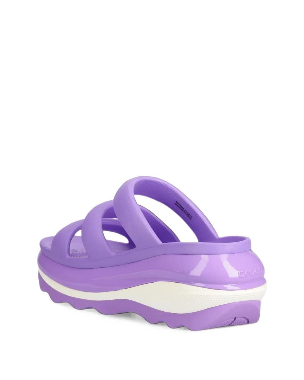 CROCSTM Purple Classic Mega Crush Triple Strap Sandals