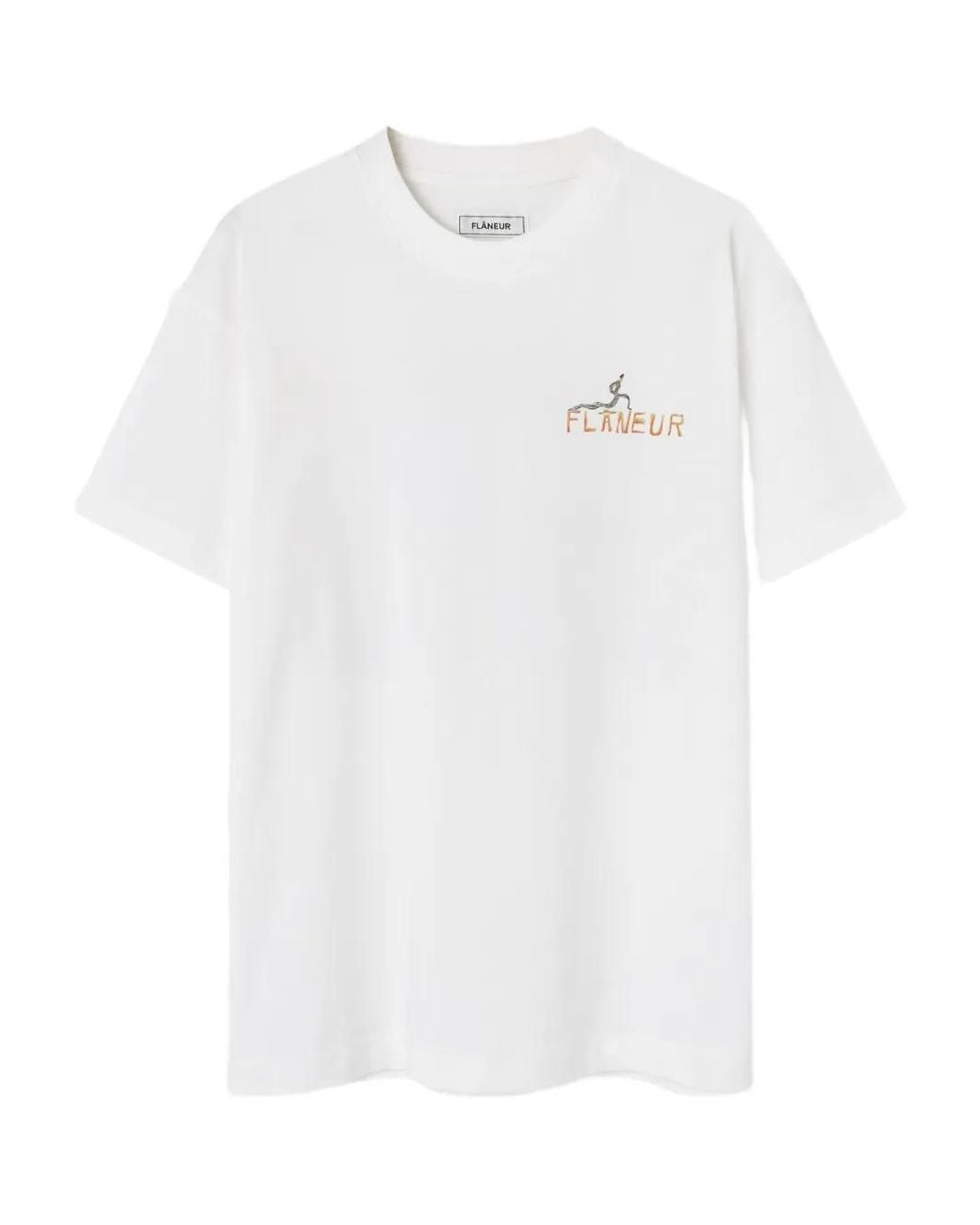 flâneur White Logo-Print T-Shirt for men