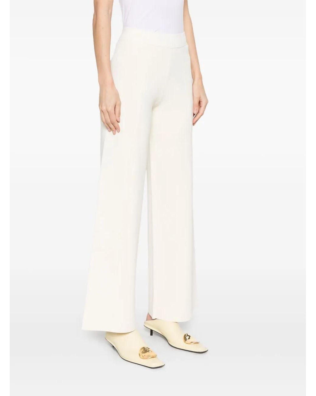 Max Mara White Assiro Pants