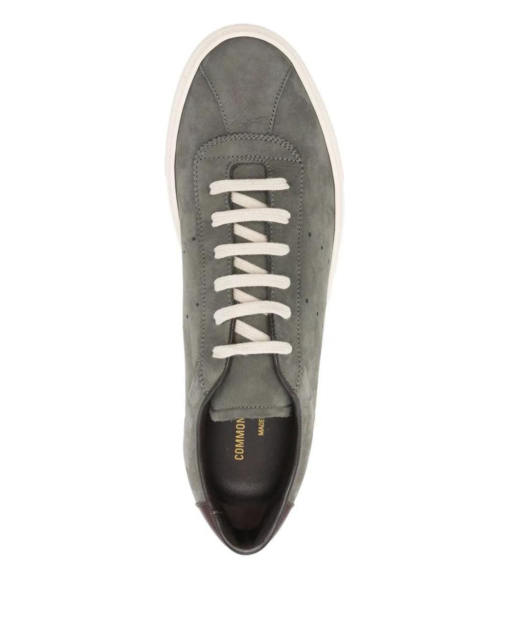 Common Projects Perforierte Sneakers Aus Wildleder in Gray für Herren