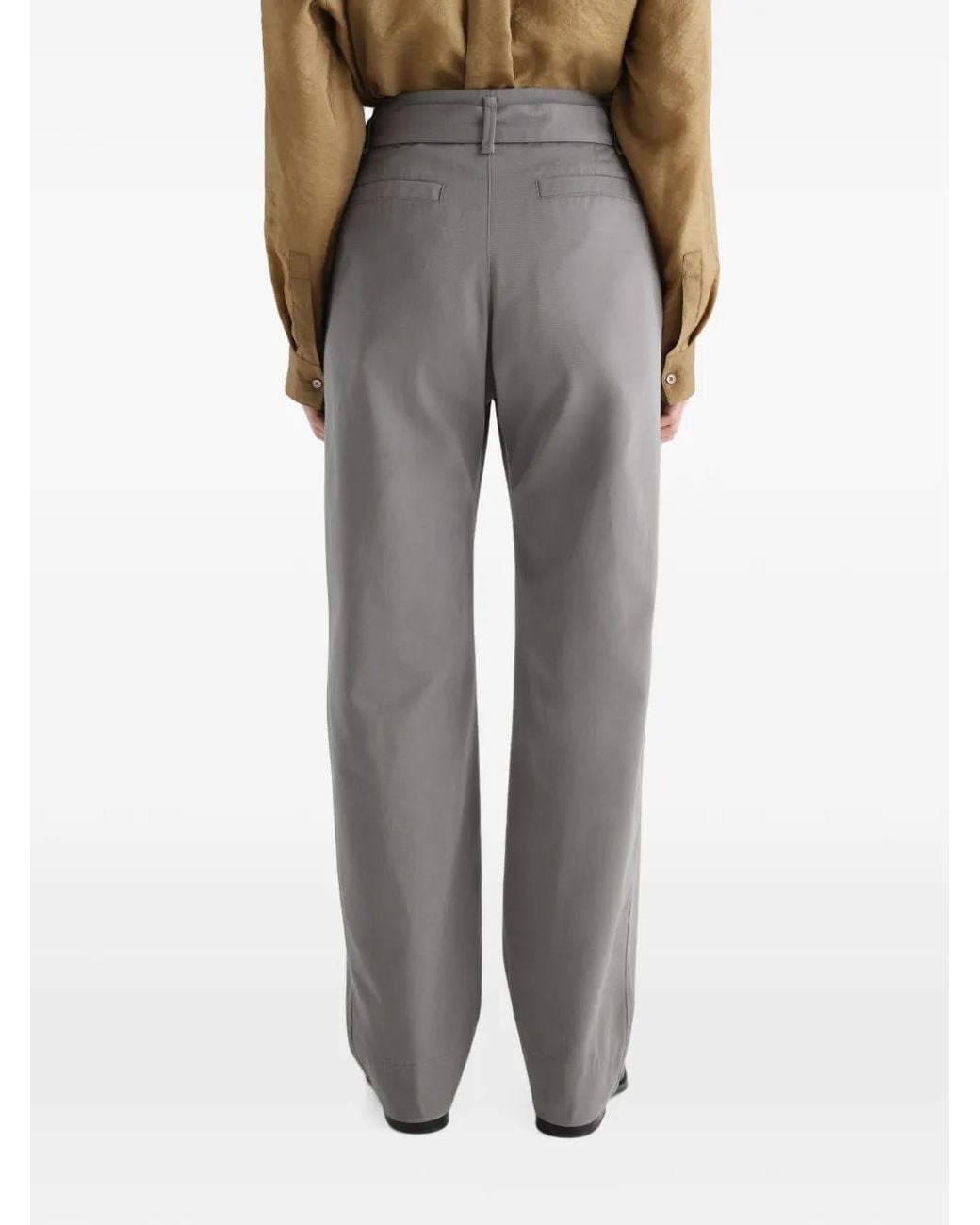 Lemaire Gray Rounded Pants