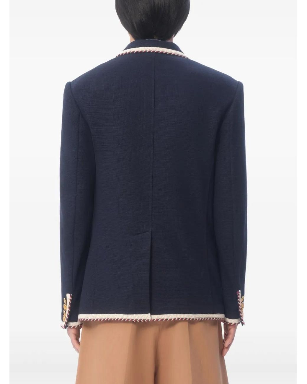 Valentino Garavani Blue Single-Breasted Blazer for men