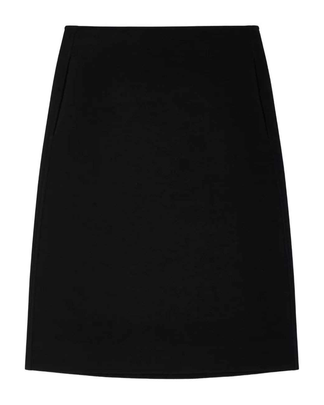 Jil Sander Black Pocket Straight Skirt