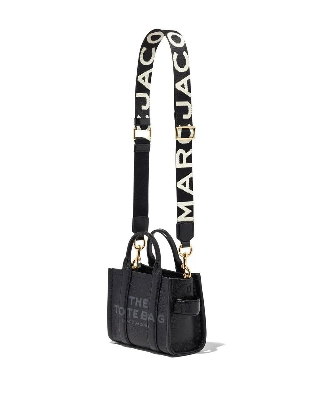 Marc Jacobs White The Thin Logo Webbing Strap