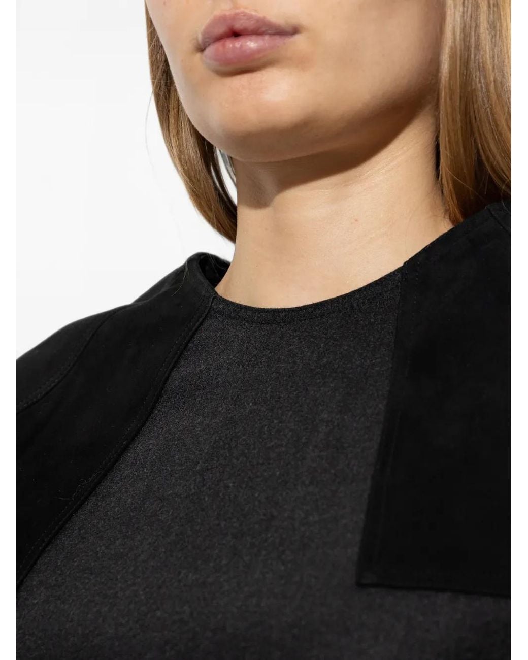 Max Mara Wollen Flanellen Blouse in het Black