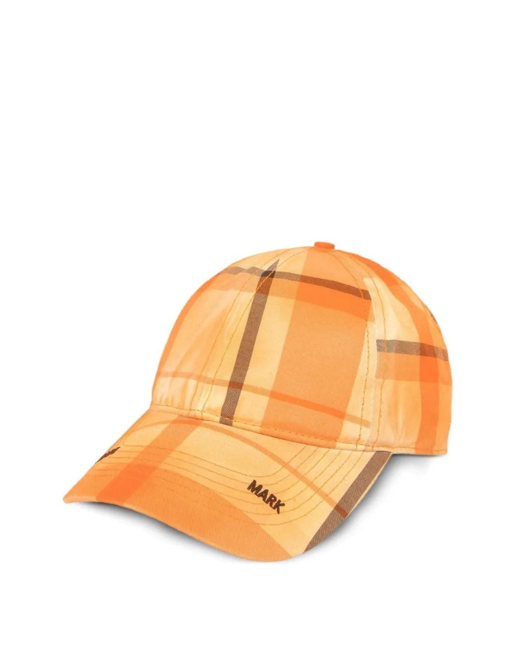 Aape By A Bathing Ape Orange Casquette Brodée À Carreaux for men
