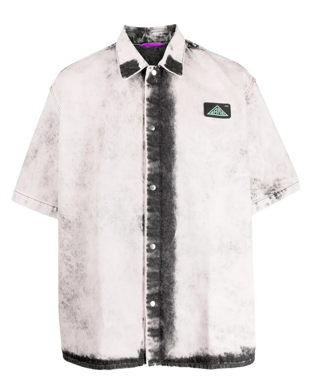 OAMC White Bleach-Effect Short-Sleeve Shirt for men
