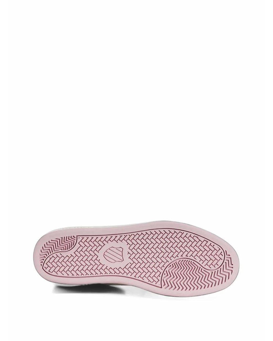 K-swiss White Lozan Klub Perforated-Detail Low-Top Sneakers