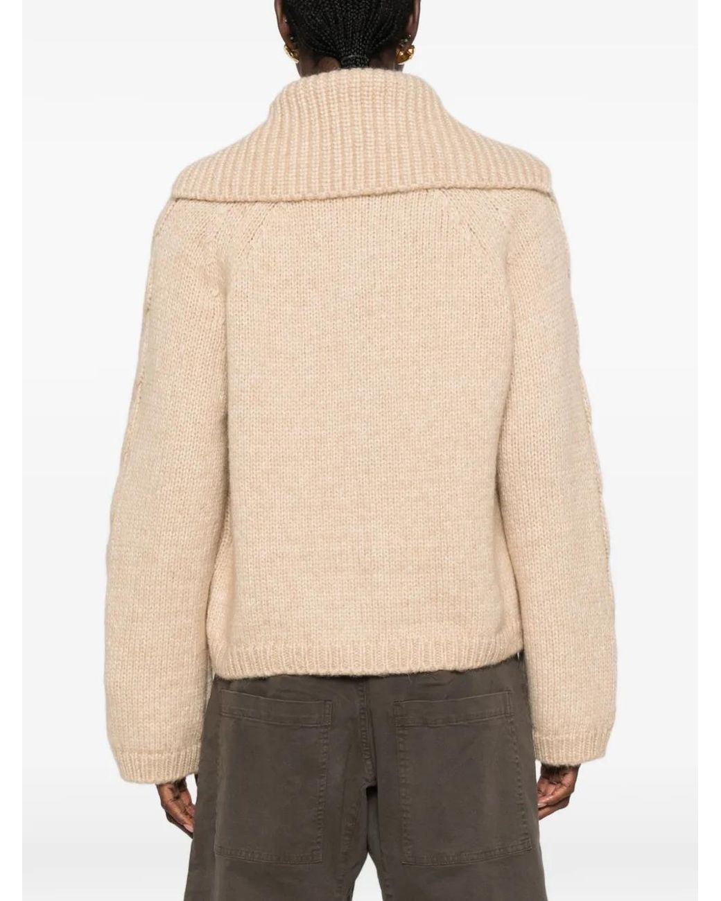 Moncler Natural Alpaca Blend Cardigan