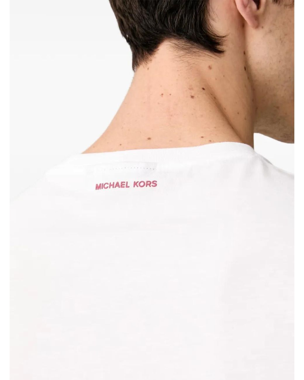 Michael Kors White Logo-Print T-Shirt for men