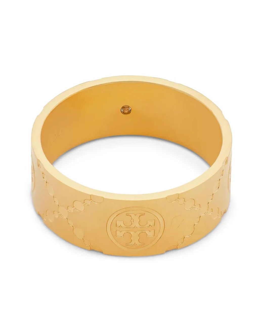 Anello Icon T Con Monogramma di Tory Burch in Metallic
