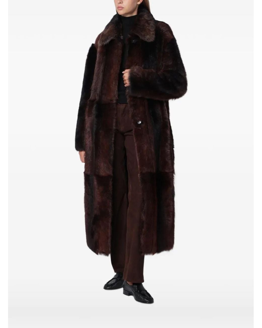 Arma Black Verena Shearling Coat