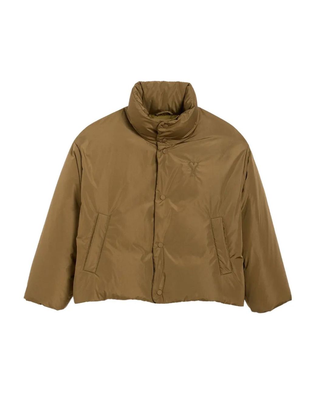 AMI Natural Taffetas Ami De Coeur Down Jacket for men