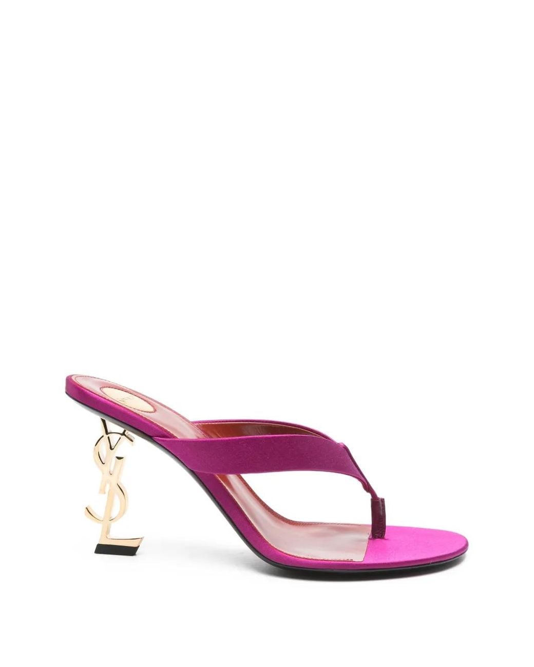 Saint Laurent Pink Opyum Mules