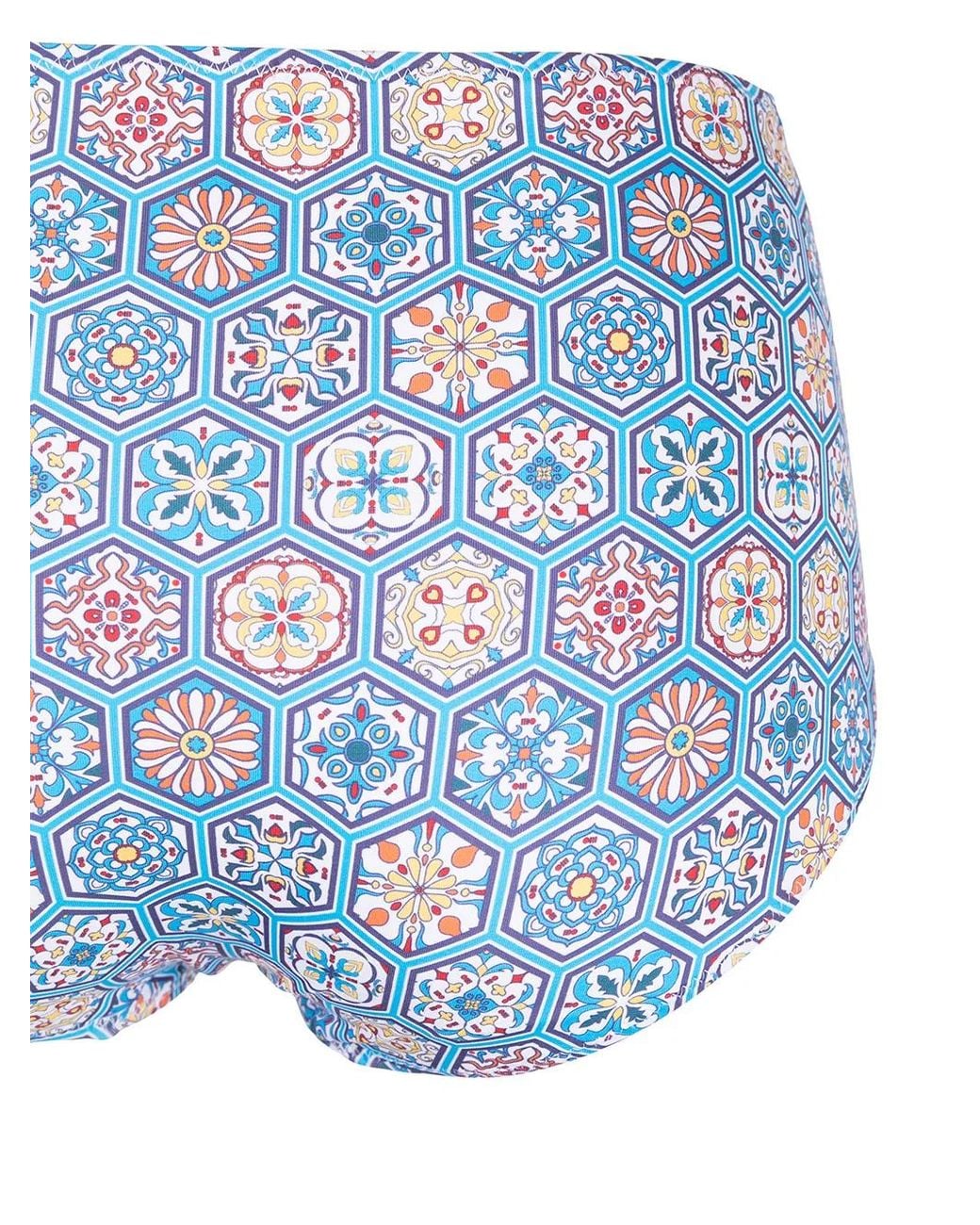 Solid & Striped Blue Geometric Bikini Bottoms