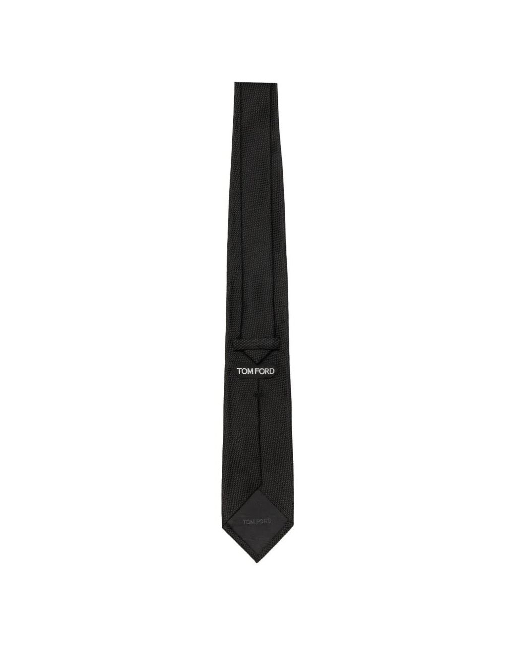Tom Ford Black Basketweave Tie for men