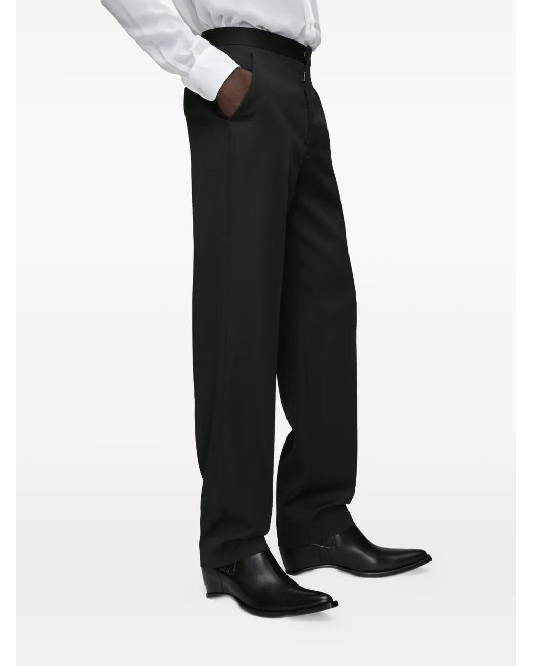 Maison Margiela Black Wool Trousers for men