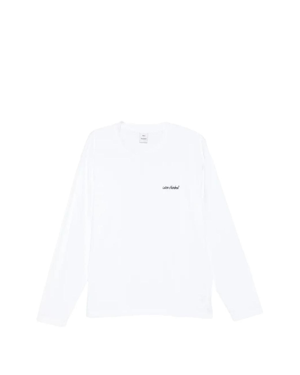 Won Hundred White Logo-Embroidered Long-Sleeve T-Shirt for men