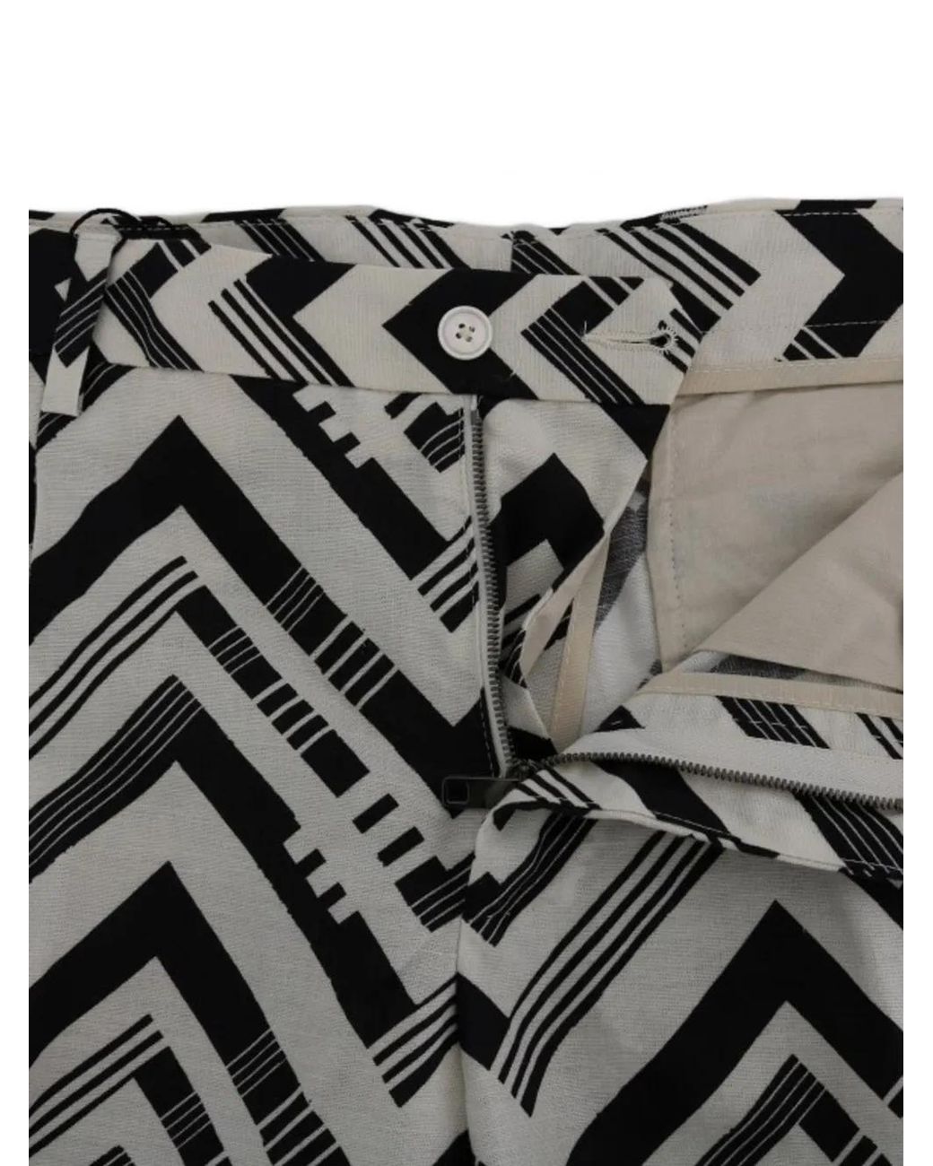 Dolce & Gabbana Black Chevron-Print Shorts for men