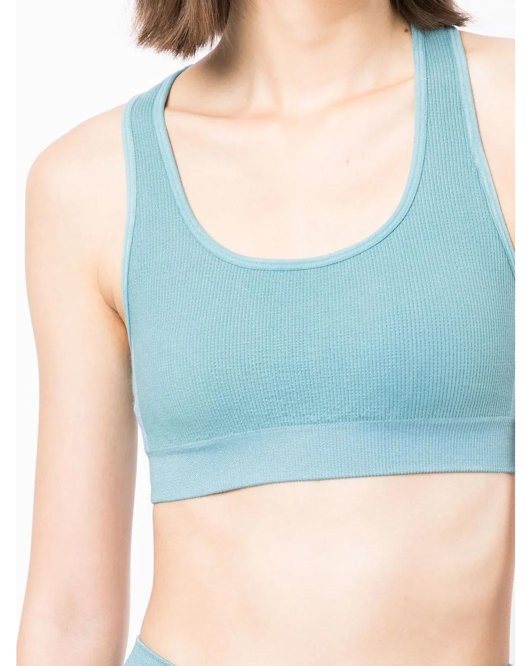 The Upside Blue Anna Seamless Sports Bra