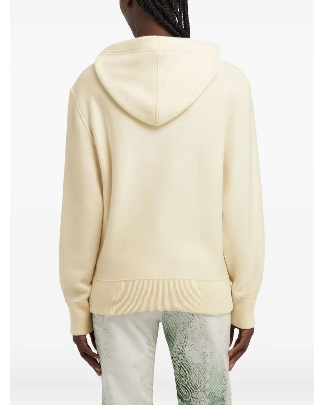 Roberto Cavalli White Embroidered Hoodie