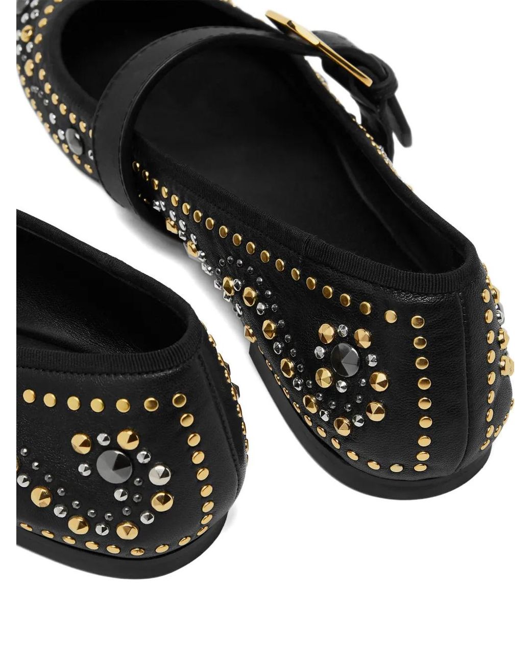 Chaussures plates noir Versace en coloris Black