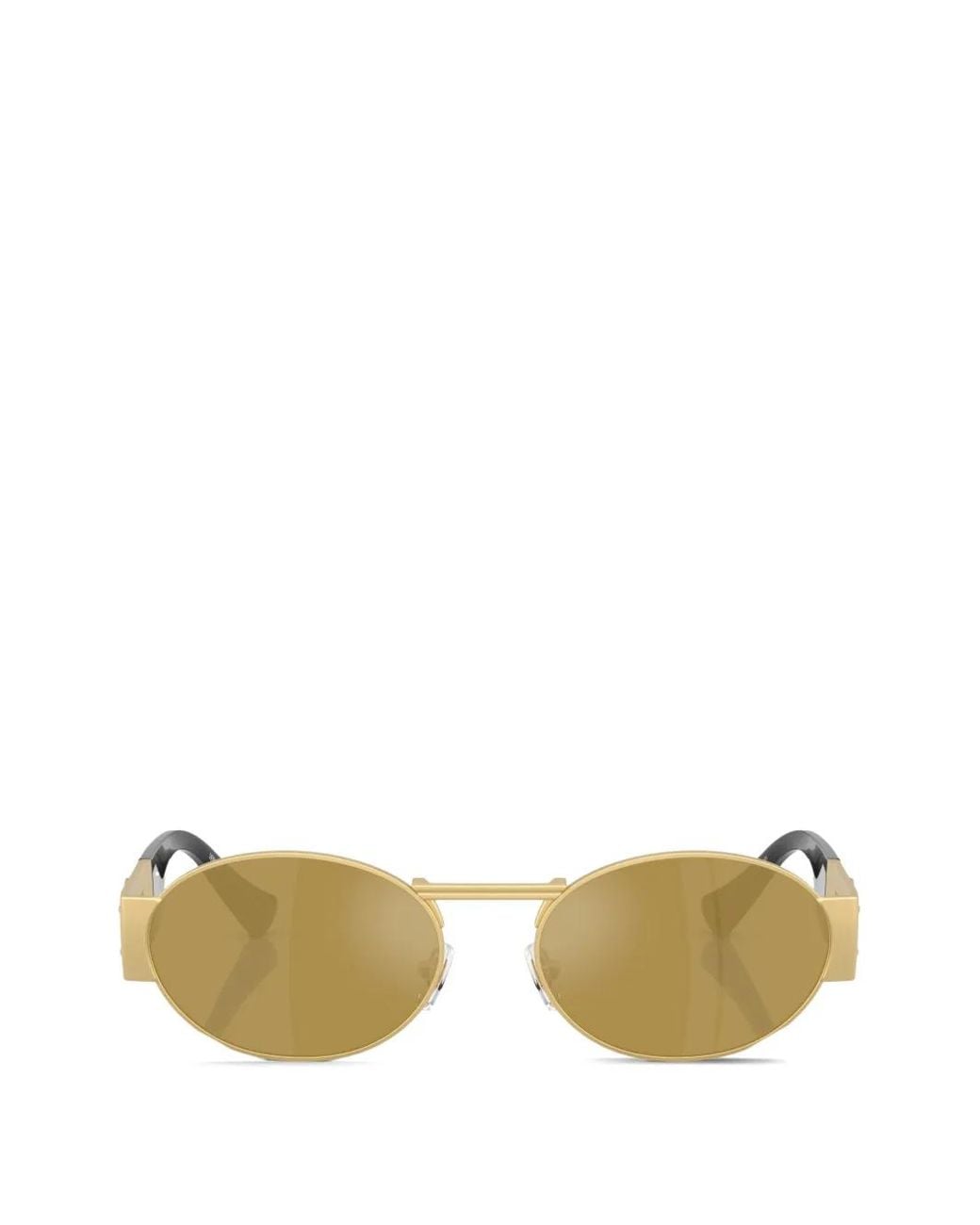 Versace Metallic Medusa Oval-Frame Sunglasses