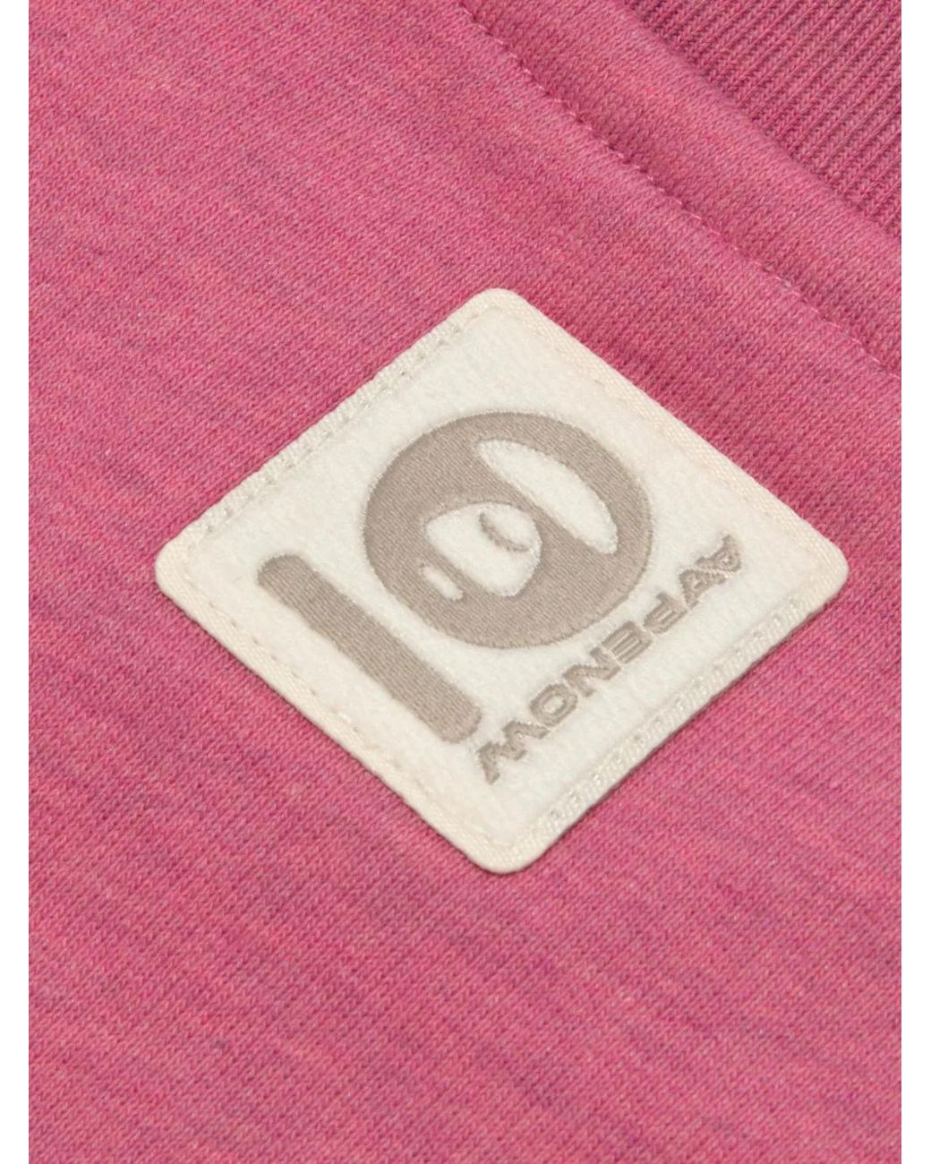 Aape By A Bathing Ape Pink Ape Now Heart Logo-Patch Sweatshirt for men