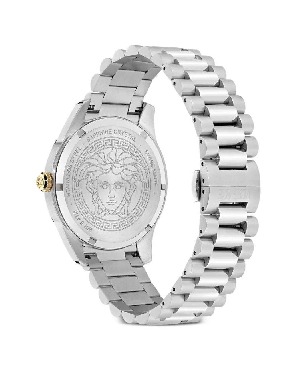 Versace Greca Gmt Fluted 41 Mm in het Blue voor heren