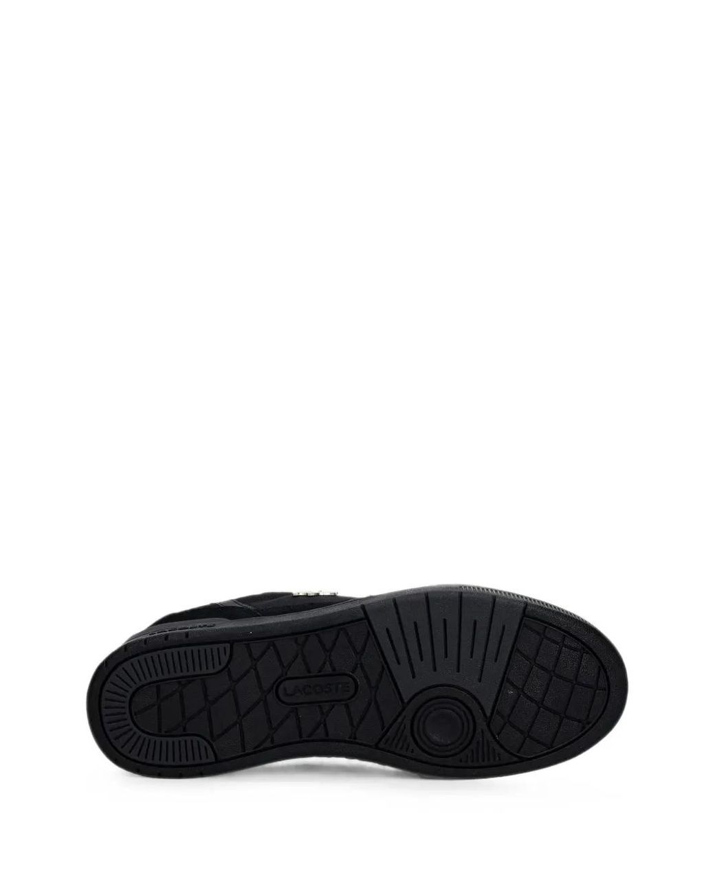 Lacoste Black Logo-Plaque Panelled Sneakers for men