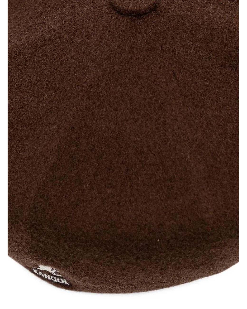 Kangol Brown Spitfire Button-Detailed Hat