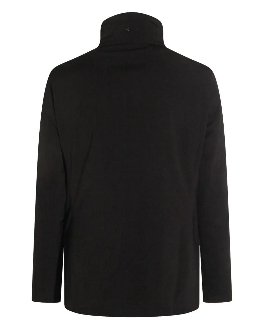 Montecore Black High-Neck Zip-Front Jacket for men