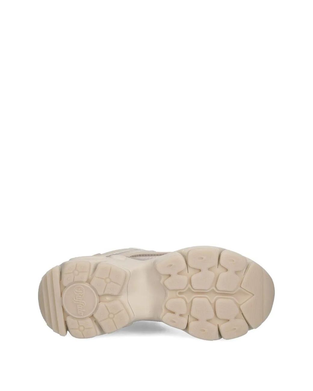 Buffalo White Binary Athena Panelled Trainers