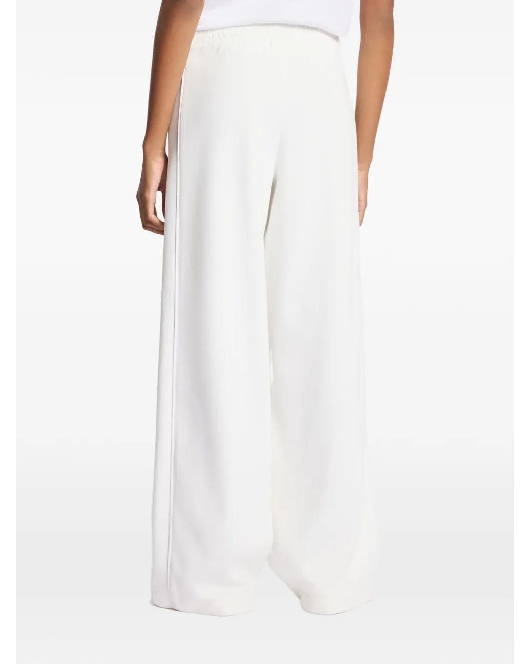 Fay White Elasticated-Waistband Track Pants
