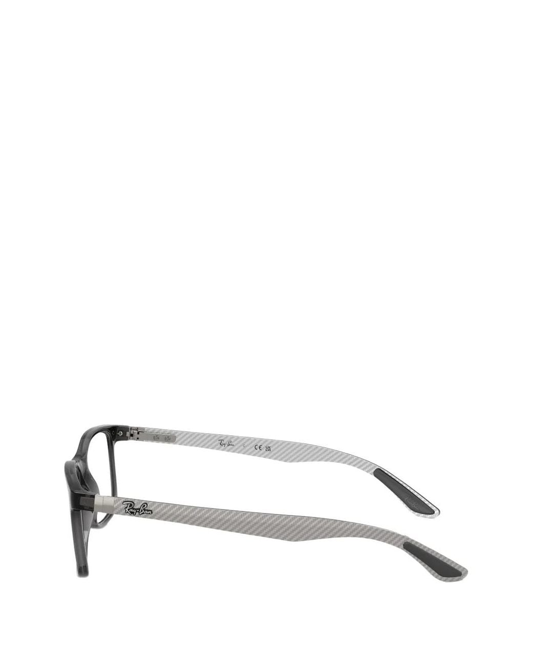 Ray-Ban Black Rectangle-Frame Glasses