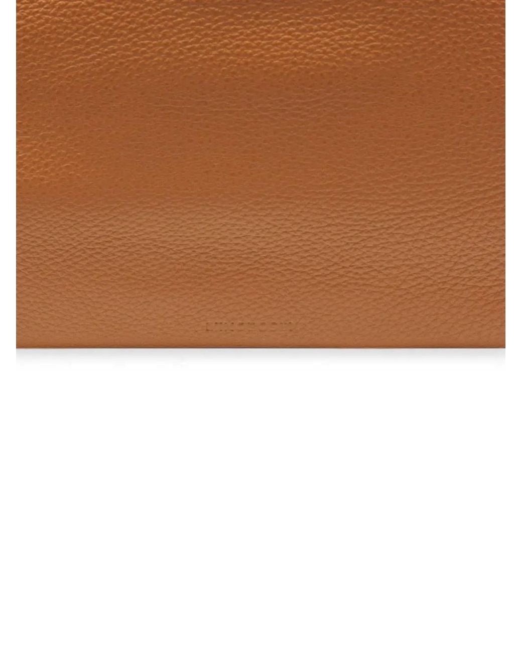 MINOBOSSI Brown Abigail Grained Leather Tote Bag