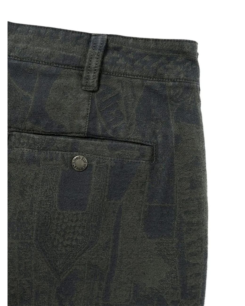 Thisisneverthat Crazy Broek Met Abstracte Print in het Gray voor heren