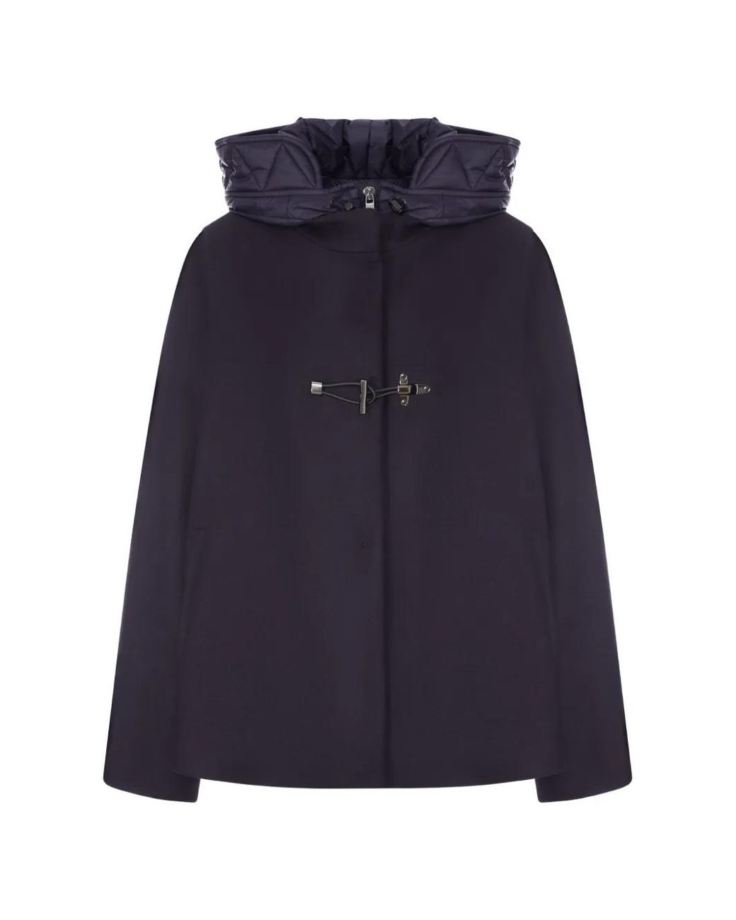 Fay Blue Toggle-Fastening Single-Breasted Cape