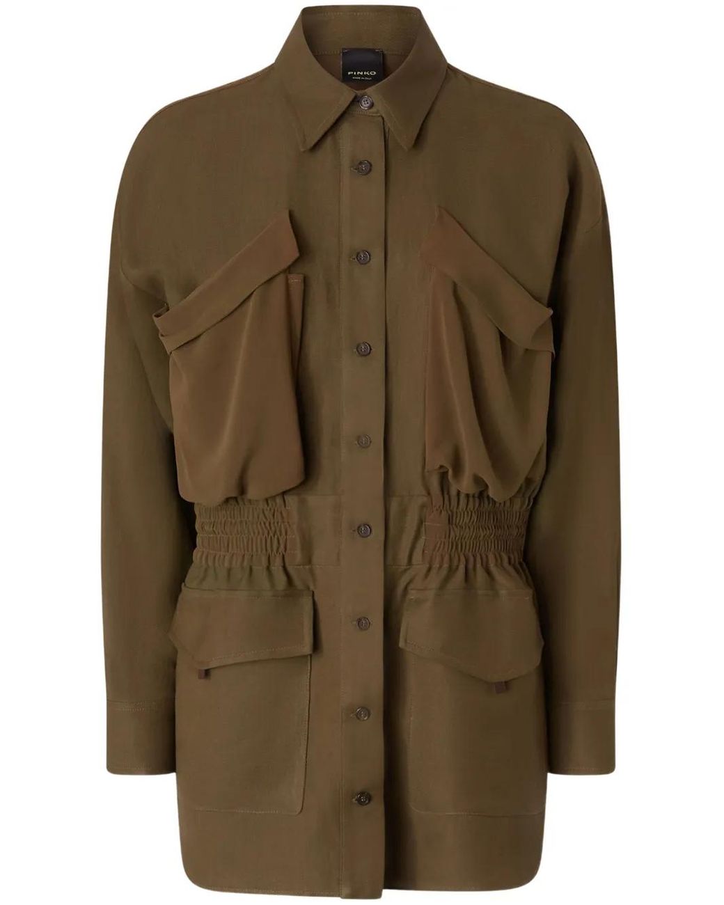 Pinko Green Shirt Jacket