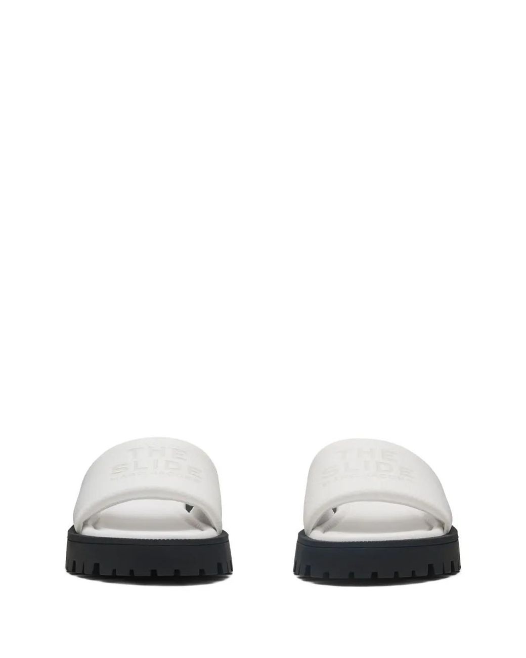 Marc Jacobs White Leather Slides