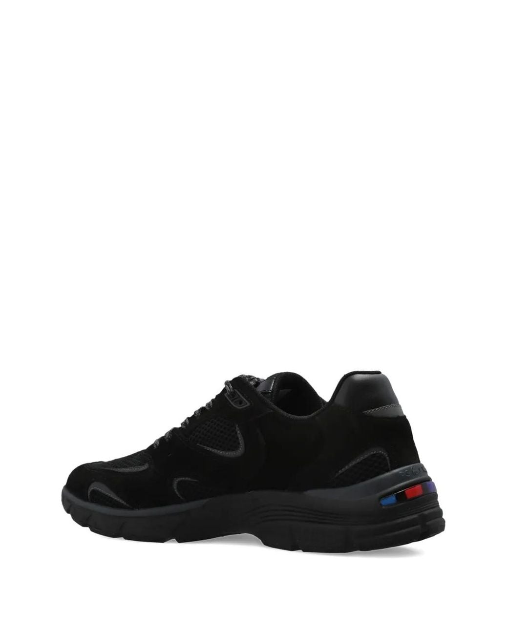 Paul Smith Black Mesh Panelled Sneakers for men