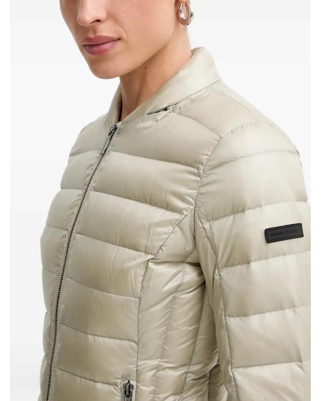 ARMANI EXCHANGE Natural Slim-Fit Quilted Jacket