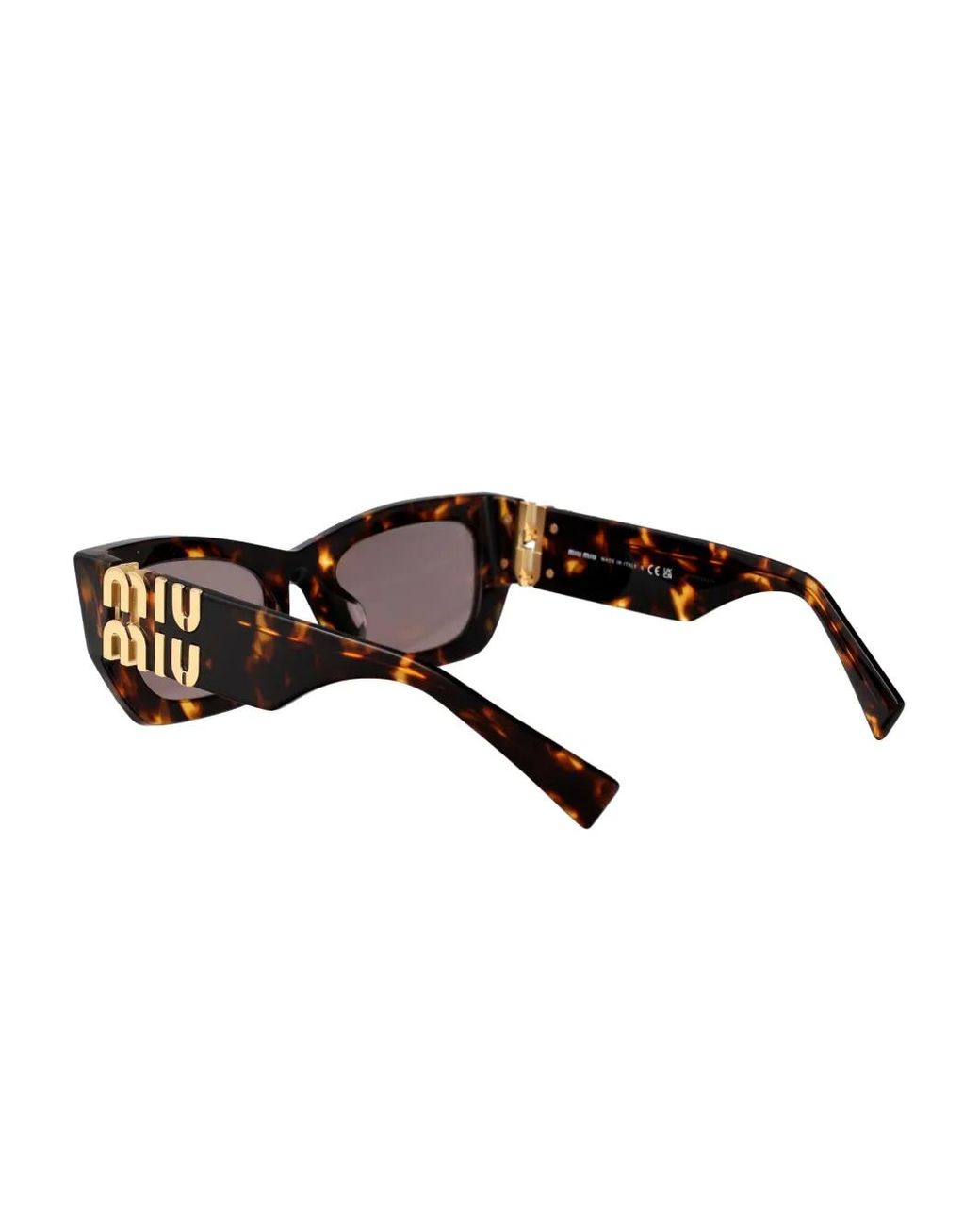 Miu Miu Brown Tortoiseshell Frame Sunglasses