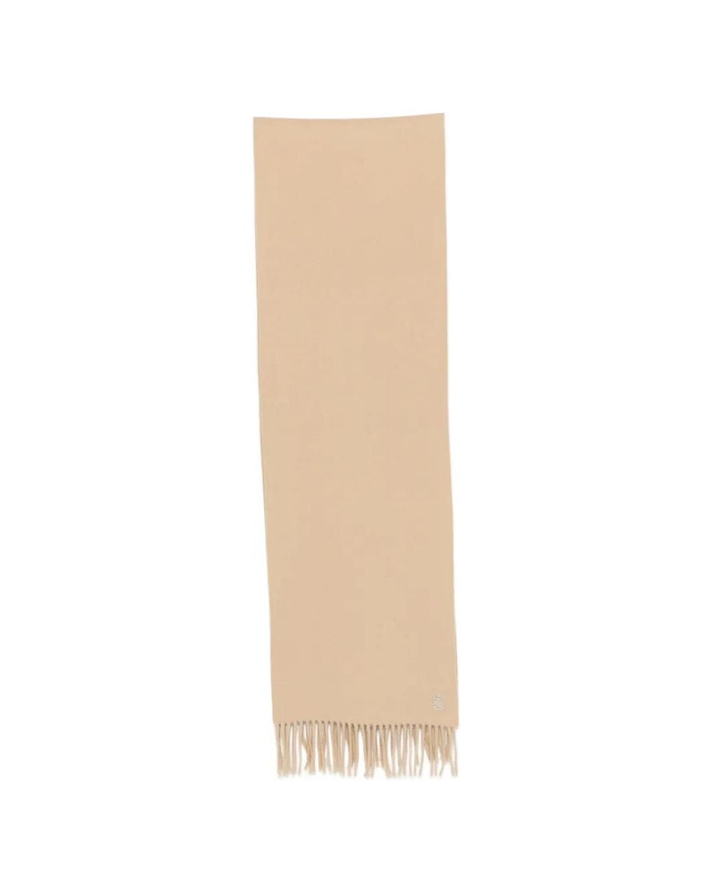 Sandro White Fringed-Edge Scarf for men