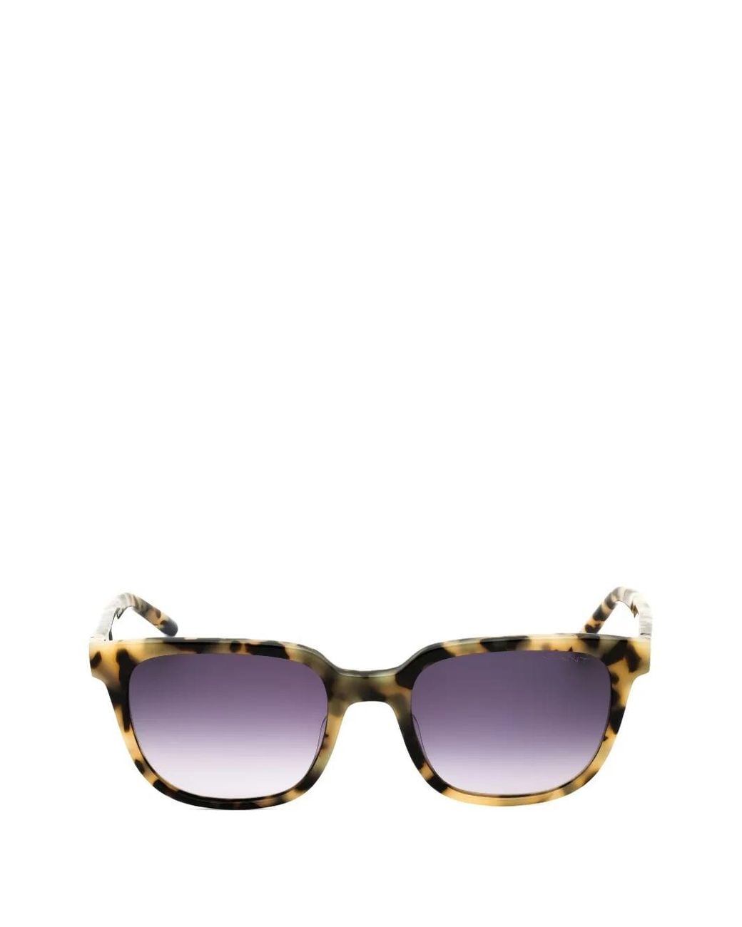 Gant Brown Tortoiseshell-Effect Square-Frame Sunglasses for men