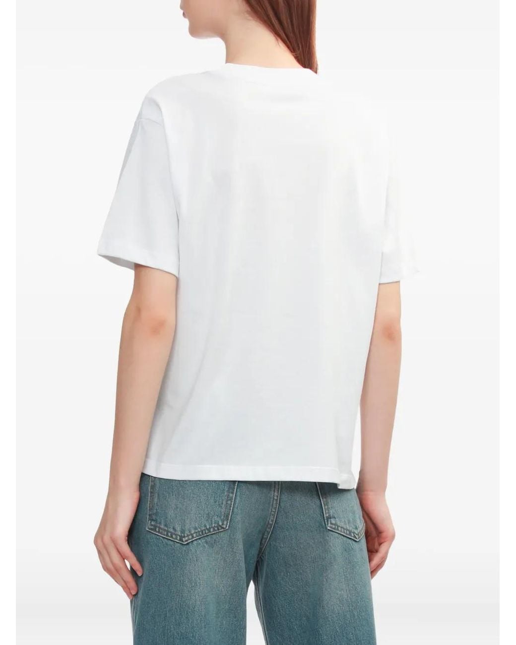 Joshua Sanders White Text-Print T-Shirt
