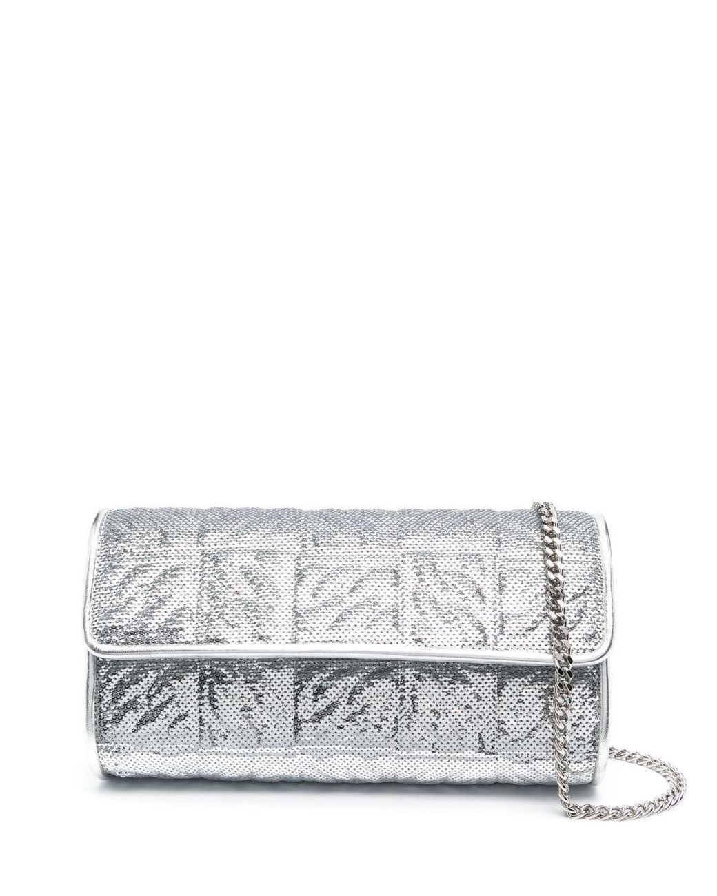 Casadei Sequin Clutch-bag in White | Lyst