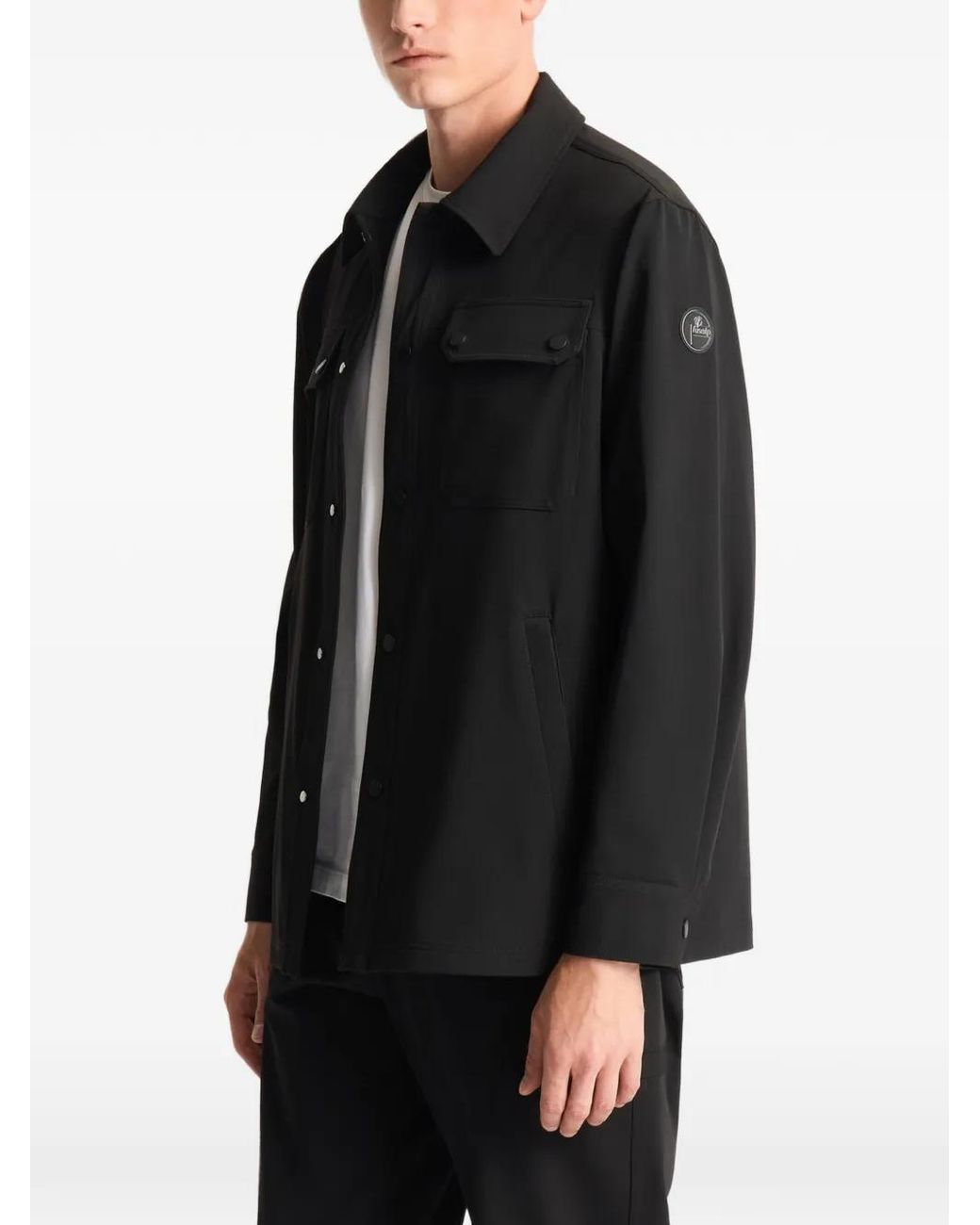 Fusalp Black Solandroz Button-Up Pocket-Details Jacket for men